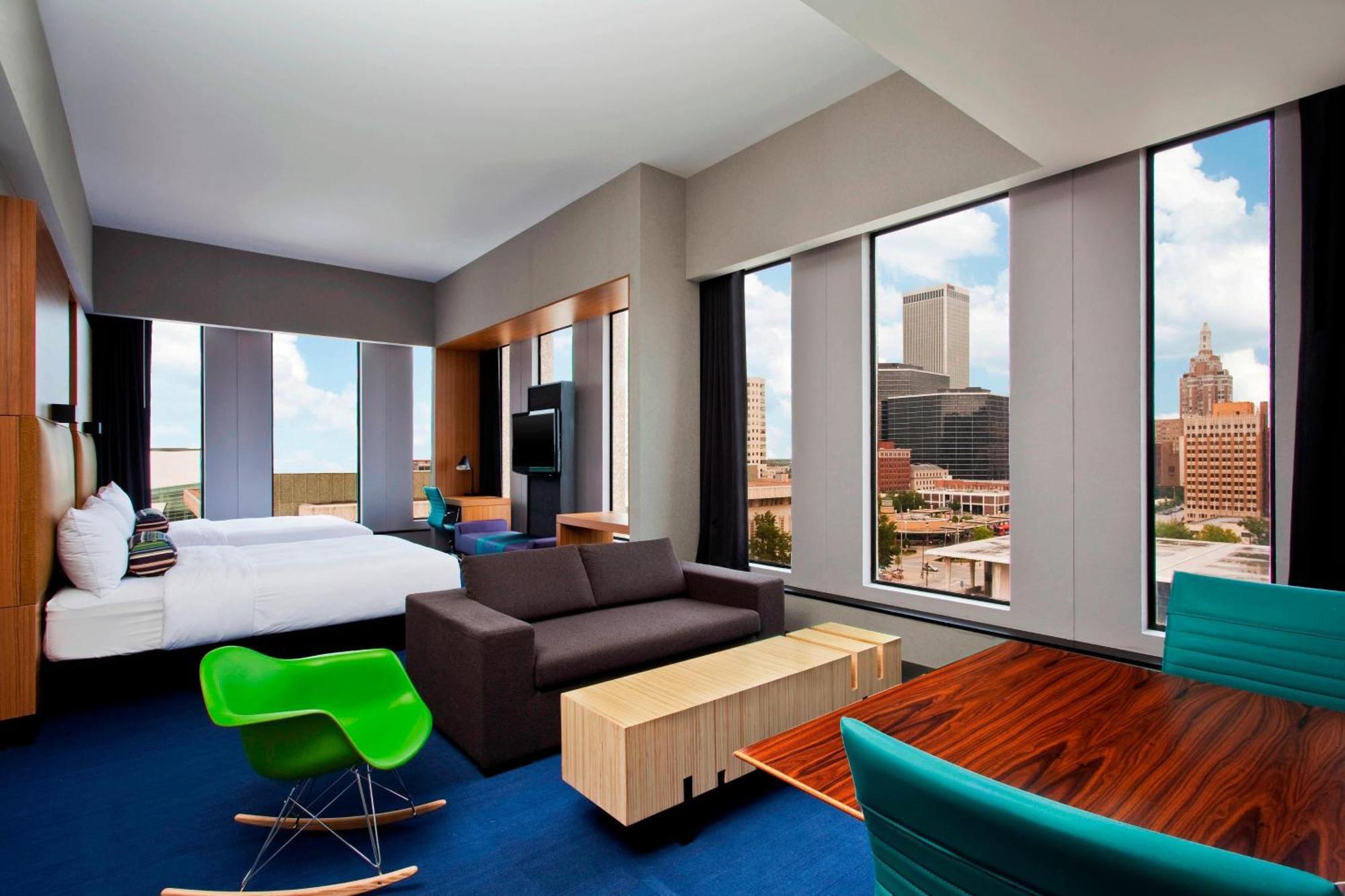 Hotel Aloft Tulsa Downtown Exterior foto